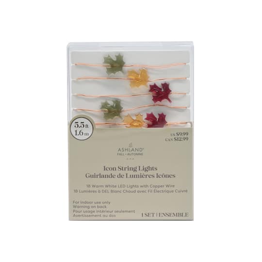 18ct. Maple Leaf Icon LED String Lights by Ashland®
